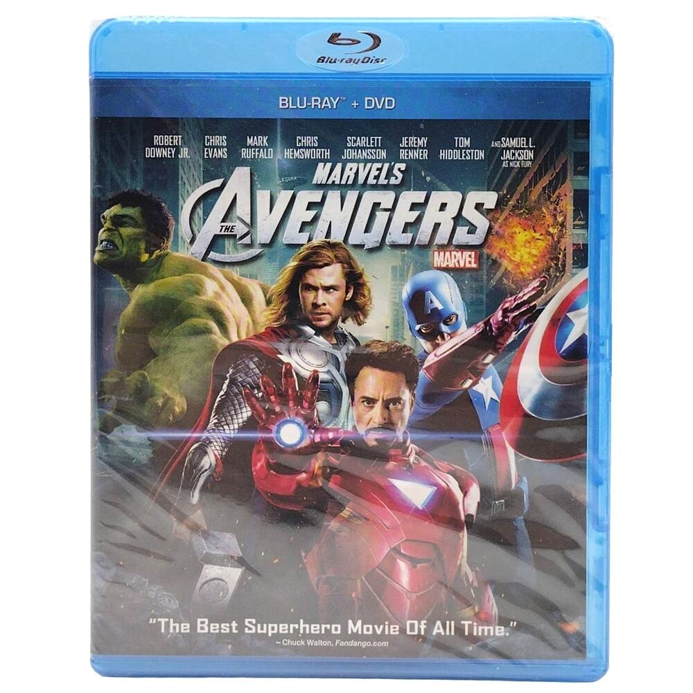 Marvels Avengers Blu-Ray DVD Digital Combo 2 Disc New Sealed MCU Iron Man Thor